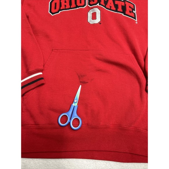 Vintage Lee Sport Ohio State Buckeyes Red Hoodie Sweatshirt Men’s Size Medium - Picture 3 of 8